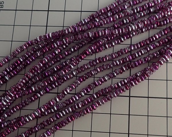 画像2: チェコガラスビーズ/ミニロンデル/ミラーフーシャ(45個) (2)