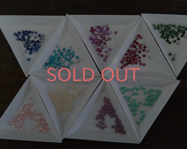 画像3: チェコガラスビーズ/ミニロンデル/ラスターオペークシャンパーニュ(45個) (3)