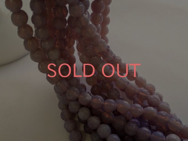 画像3: チェコガラスビーズ/ローズラウンド/パープルオパール/6mm(10個) (3)