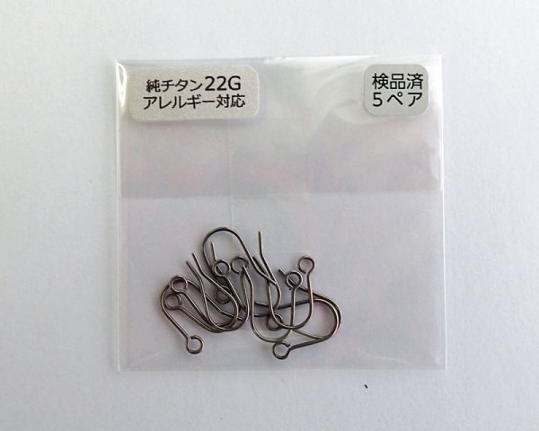 画像1: フィッシュフックピアス/チタン(1ペア) (1)