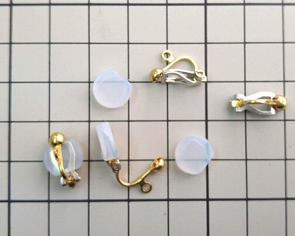 画像2: メッキなし真鍮/イヤリング(1ペア) (2)