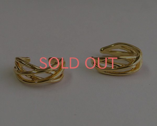 画像1: 編み込みイヤカフ/K16GP(1個) (1)