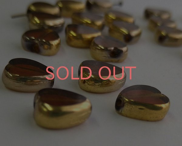 画像4: ns070/ヴィンテージ/ドイツ/レッドゴールドトリム(6個) (4)