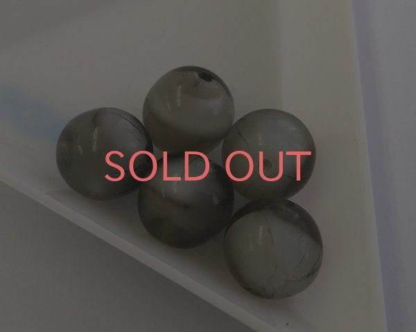画像3: ns164/ヴィンテージ/ドイツ/グレイホワイトギブレ/約10mm(6個) (3)
