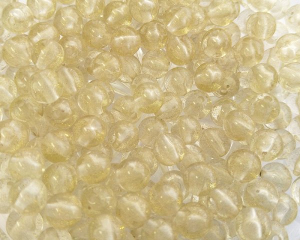 画像3: ヴィンテージ/プラスチック/ゴールドグリッターラウンド（4個） (3)