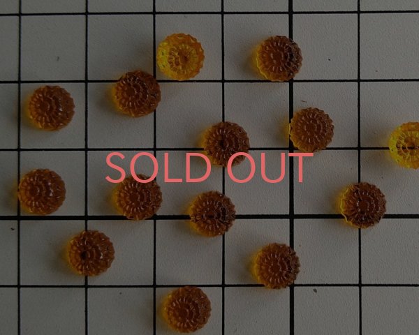 画像3: ヴィンテージ/ヨーロッパ/ガラス/オレンジゼリー/約6mm(1個) (3)