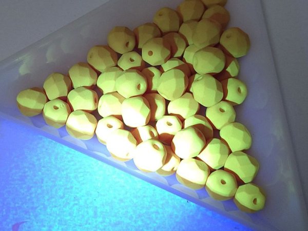 画像4: チェコガラスビーズ/ファイアポリッシュ/6mm/マットパンプキン(10個) (4)