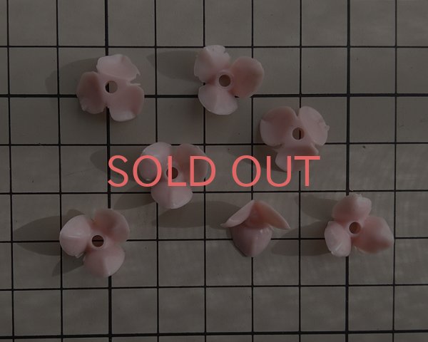 画像2: ヴィンテージ/ドイツ/プラスチック/フラワー227/ピンク(2個) (2)