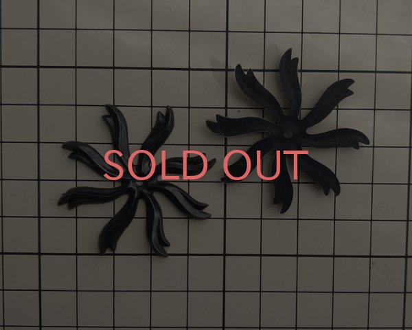 画像2: ヴィンテージ/ドイツ/プラスチック/フラワー229/ブラック(1個) (2)