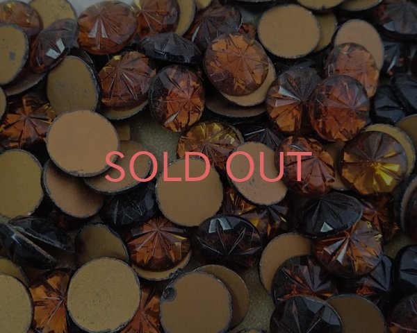 画像3: ヴィンテージ/ドイツ/カットラウンド/スモークドトパーズ/約15mm(1個) (3)