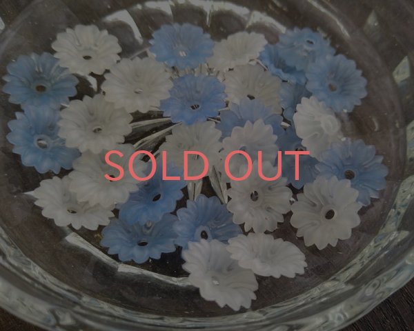 画像3: ヴィンテージ/ドイツ/プラスチック/フラワー232/ホワイト（2個） (3)