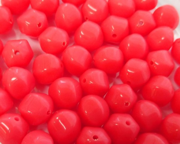 画像1: ヴィンテージ/ドイツ/ルーサイト/バルーン/キャンディピンク/約11mm(1個) (1)