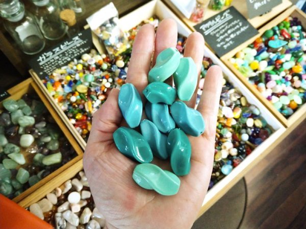 画像3: ヴィンテージ/ドイツ/プラスチック/ラージツイスト/グリーン(1個) (3)