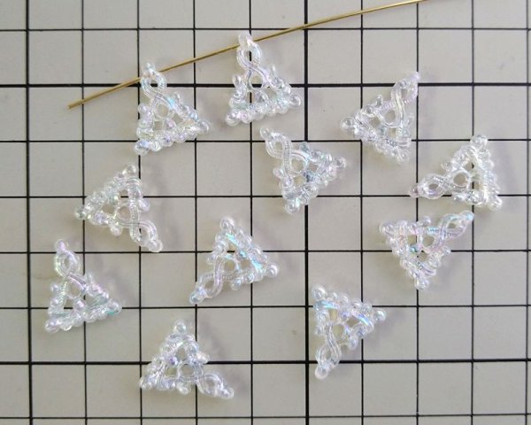 画像2: ヴィンテージ/ドイツ/プラスチック/トライアングルオーロラ(2個) (2)