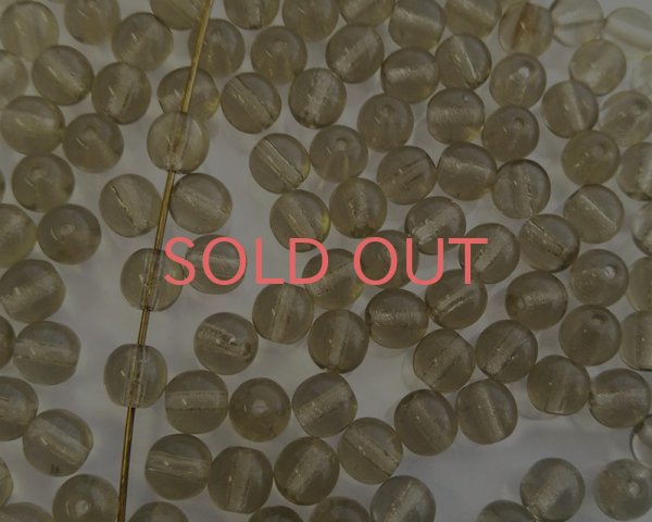 画像1: チェコガラスビーズ/ラウンド/ブラックダイヤモンド/6mm(10個) (1)