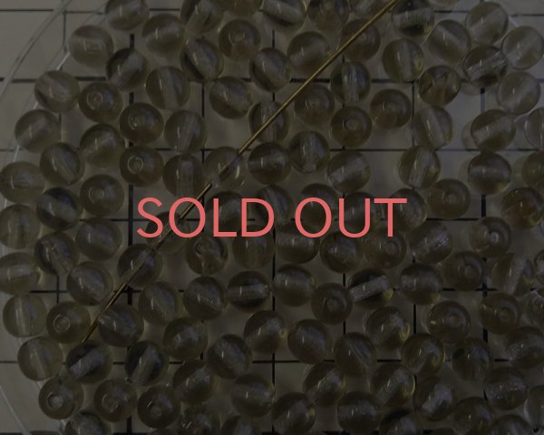 画像2: チェコガラスビーズ/ラウンド/ブラックダイヤモンド/6mm(10個) (2)