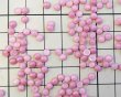 画像2: ns240/ヴィンテージ/ドイツ/ガラスカボション/ピンクムーンミックス/約4mm(10個) (2)