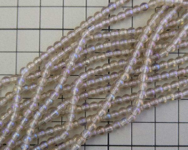 画像2: チェコガラスビーズ/ラウンド/グレイアイリス/約4mm(45個) (2)