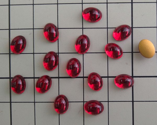 画像2: ヴィンテージ/スワロフスキー/2190/4/シャム/8×6mm(1個) (2)