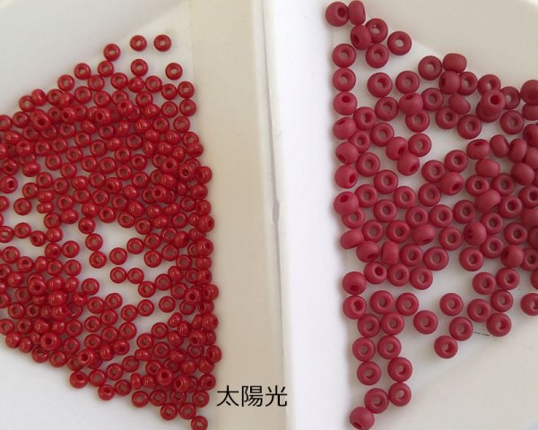 画像4: チェコガラスビーズ/ロカイル/11/0/ダークレッド(約3g) (4)