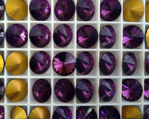 画像2: ヴィンテージ/スワロフスキー/#1122/アメシスト/47ss(1個) (2)