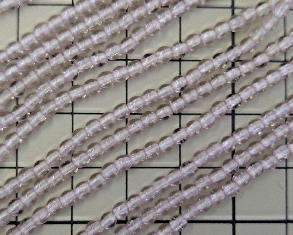 画像2: チェコガラスビーズ/ラウンド/ライトアメシスト/約3mm(45個) (2)