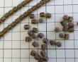 画像2: チェコガラスビーズ/アンティークスタイルオクタゴナル/マットカーキ/約6×5mm（10個） (2)