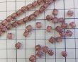 画像2: チェコガラスビーズ/アンティークスタイルオクタゴナル/ロザリン/約6×5mm（10個） (2)