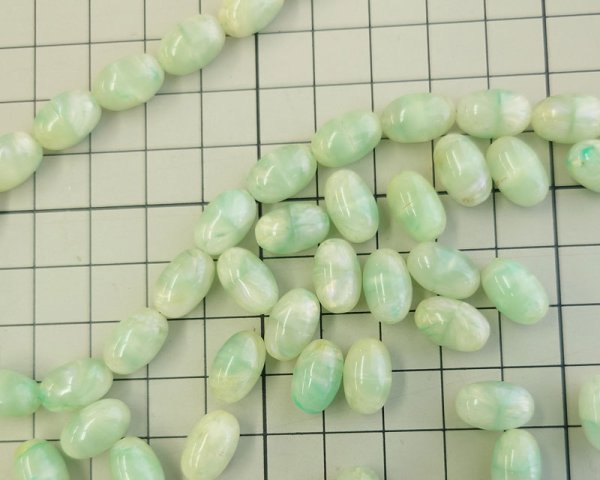 画像2: ヴィンテージ/日本/アクリル/ミントクリームマーブル(4個) (2)