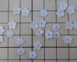 画像2: チェコガラスビーズ/ミニスターホワイトオパールフラワー/約8mm（10個） (2)