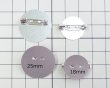 画像2: メタルブローチパーツ/ロジウム/18mm(１個) (2)
