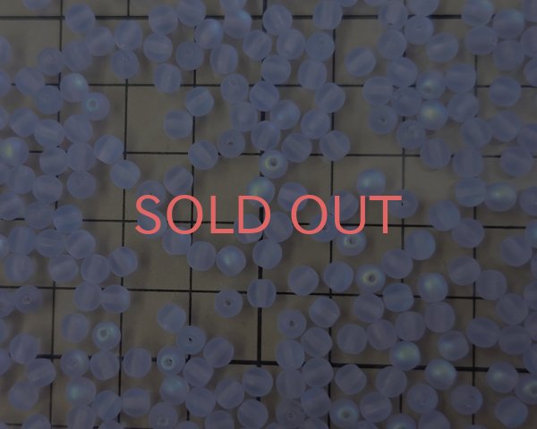 画像2: チェコガラスビーズ/ラウンド/アレキサンドライト/オーロラ/フロスト/約4mm(45個) (2)