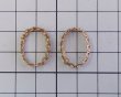 画像2: ヴィンテージ/18×13mm用/ブラスセッティング/レース(1個) (2)