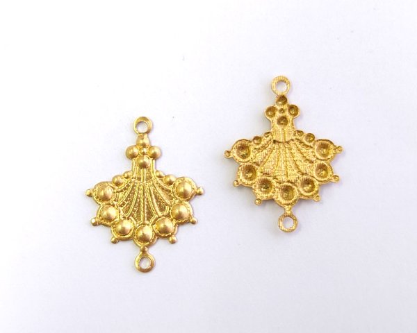 画像2: ブラス/USA/スタンピングファンコネクター(1個) (2)