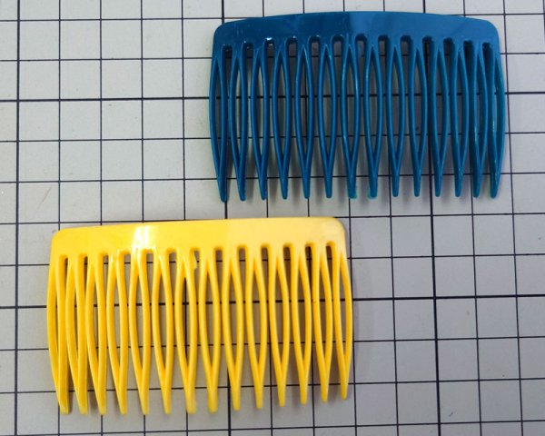 画像3: ヴィンテージ/プラスチックコーム/ブルーグリーン (3)