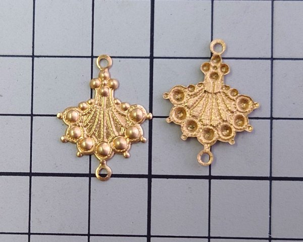 画像3: ブラス/USA/スタンピングファンコネクター(1個) (3)