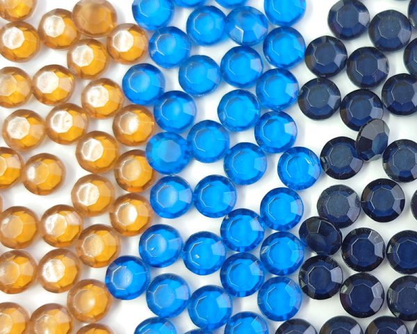 画像3: ヴィンテージ/ドイツ/ガラス/シャネルストーン/カプリブルー/39ss (3)