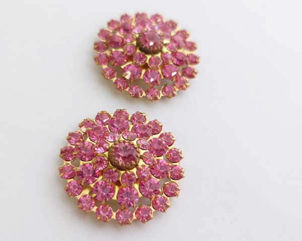 画像2: ヴィンテージ/プリセットパーツ/フラワー/ローズ(1個) (2)