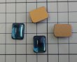 画像2: ns340/ヴィンテージ/ドイツ/ガラスカボション/モンタナ/約16×12mm(1個） (2)