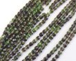 画像1: チェコガラスビーズ/ファイアポリッシュラウンド/クリア×グリーン×ブラック/3mm(20個) (1)