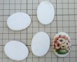 画像2: ns335/ヴィンテージ/ドイツ/ガラスカボション/アネモネ/約40×30mm(1個） (2)