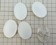 画像4: ns338/ヴィンテージ/ドイツ/プラスチックカボション/グレイローズ/約40×30mm(1個） (4)