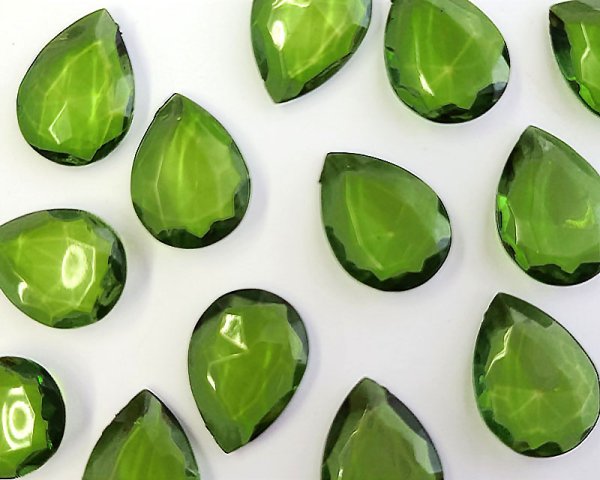 画像2: ヴィンテージ/ドイツ/アクリルストーン/25×18mm（1個） (2)