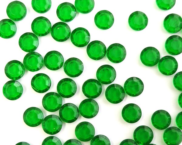 画像1: ヴィンテージ/ドイツ/ガラス/シャネルストーン/スプリンググリーン/39ss (1)