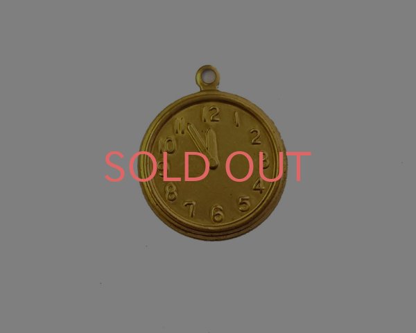 画像1: ブラスチャーム/時計A(1個) (1)