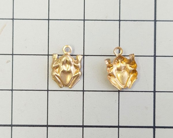 画像2: ブラスチャーム/かえる（1個） (2)