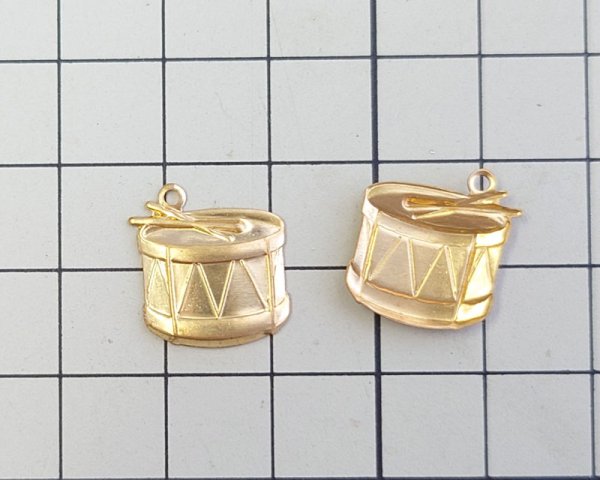 画像2: ブラスチャーム/ドラム(1個) (2)