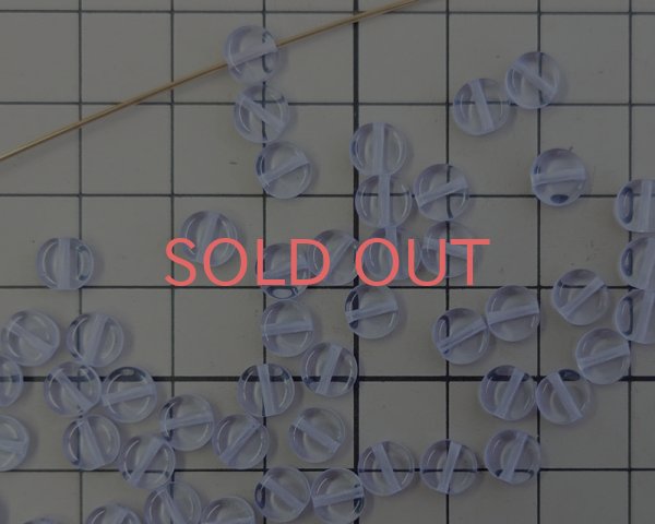 画像2: チェコガラスビーズ/ミニコイン/アレキサンドライト(4個） (2)