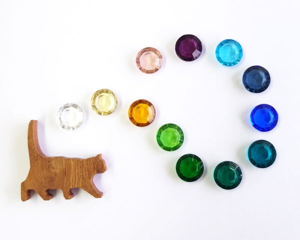 画像4: ヴィンテージ/ドイツ/ガラス/シャネルストーン/トパーズ/47ss(1個) (4)