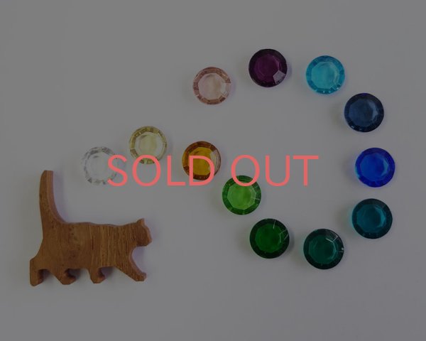 画像4: ヴィンテージ/ドイツ/ガラス/シャネルストーン/ロザリン/47ss(1個) (4)